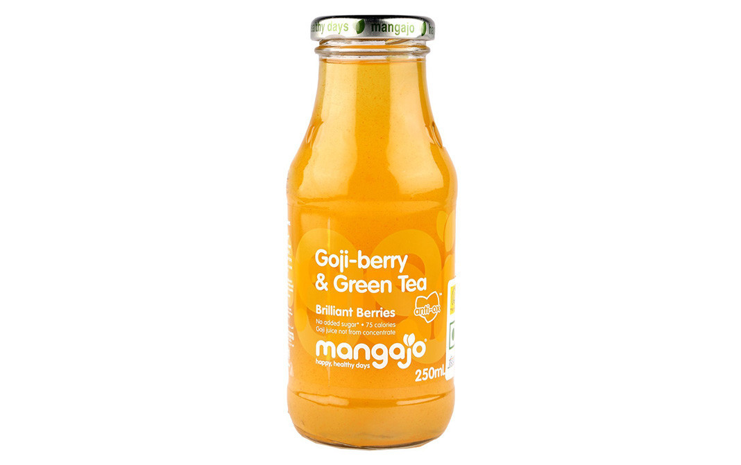 Mangajo Goji-Berry & Green Tea Brilliant Berries   Glass Bottle  250 millilitre